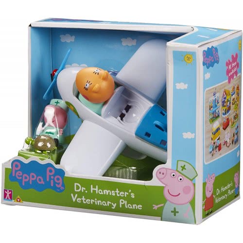 Giochi Preziosi Peppa Pig Dr Hamster Veterinary Plane PPC96000 8056379116332