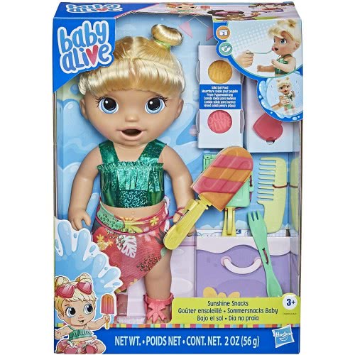 Hasbro Baby Alive Sunshine Snacks Blond Hair Ξανθά Μαλλιά F1680 5010993813919