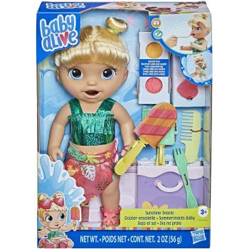 Hasbro Baby Alive Sunshine Snacks Blond Hair Ξανθά Μαλλιά F1680 5010993813919