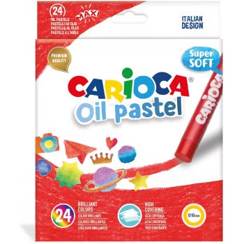 CARIOCA Λαδοπαστέλ 10Mm 24 Χρώματα C43278 8003511432782