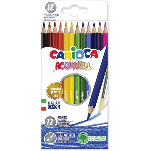CARIOCA Ξυλομπογιές Ακουαρέλας 12 Χρωμάτων 42857 8003511428570