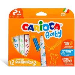CARIOCA Baby Marker Plus 2 Box, 12 Piece C42814 8003511428143