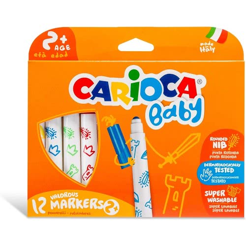 CARIOCA Baby Μαρκαδόροι 12 Τεμάχια C42814 8003511428143