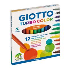 Giotto Flamastry Turbo Color 12 Sztuk 000416000 8000825411007