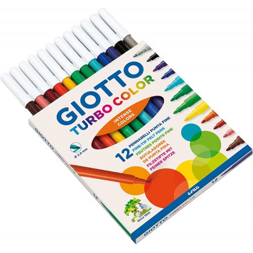 Giotto Flamastry Turbo Color 12 Sztuk 000416000 8000825411007