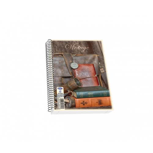 SKAG Notebook Spiral Vintage 17X25 Cm - Random Design 261999 5201303261999