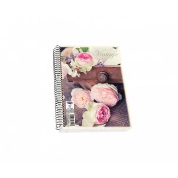 SKAG Notebook Spiral Vintage 17X25 Cm - Random Design 261999 5201303261999