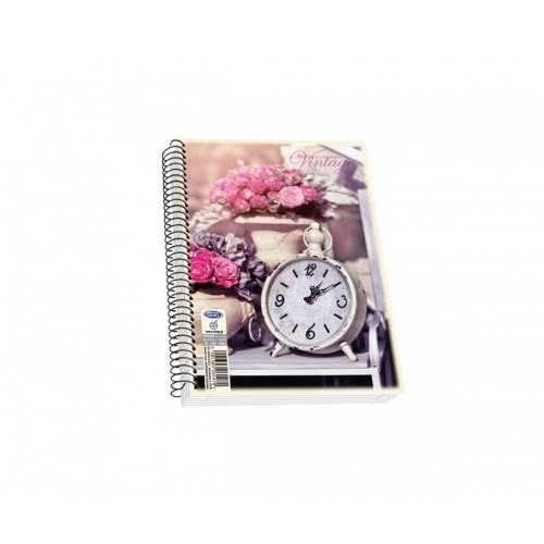 SKAG Notebook Spiral Vintage 17X25 Cm - Random Design 261999 5201303261999