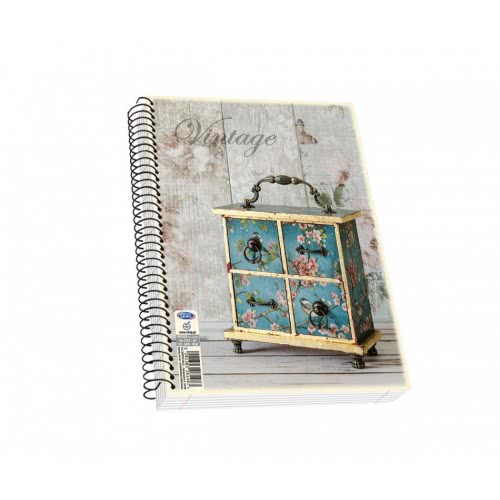 SKAG Notebook Spiral Vintage 17X25 Cm - Random Design 261999 5201303261999