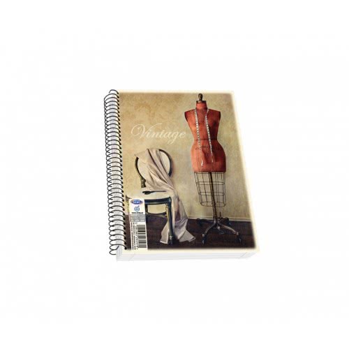 SKAG Notebook Spiral Vintage 17X25 Cm - Random Design 261999 5201303261999