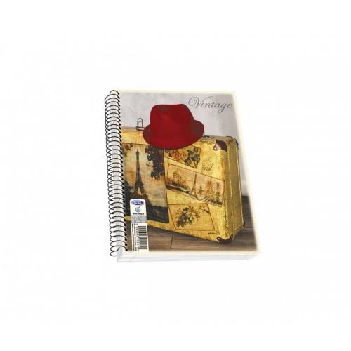 SKAG Notebook Spiral Vintage 17X25 Cm - Random Design 261999 5201303261999