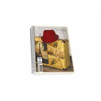 SKAG Notebook Spiral Vintage 17X25 Cm - Random Design 261999 5201303261999