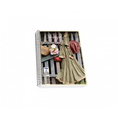 SKAG Notebook Spiral Vintage 17X25 Cm - Random Design 261999 5201303261999