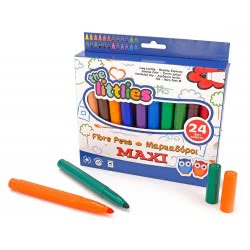 Diakakis imports Markers Maxi The Littlies 24 Colors 000646230 5205698424670