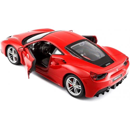 Bburago Ferrari 1/24 Race And Play 488 Gtb, Red 26013 4893993260133