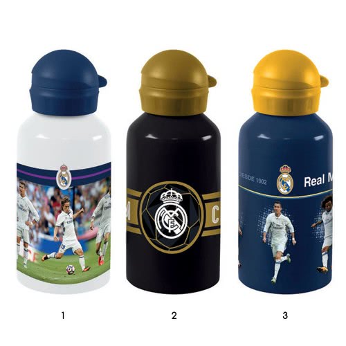 Diakakis imports Aluminum Water Bottle With Cap 500Ml Real - 3 Designs 000170528 5205698228087
