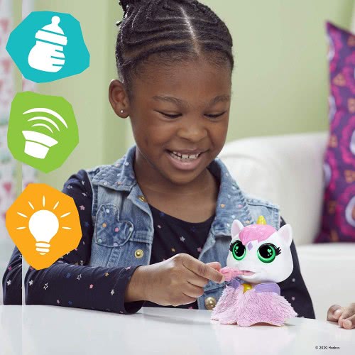 Hasbro Furreal Friends Furreal Airina The Unicorn Color-Change Interactive Feeding Toy F1545 / F1825 5010993794430