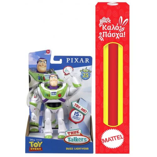 Mattel Λαμπάδα Disney Pixar Toy Story Φιγούρες 18 Εκ. Που Μιλάνε Αγγλικά - Buzz Lightyear GDP80 / GDP84 