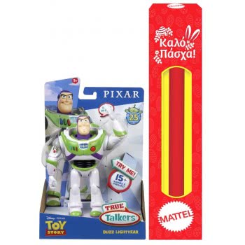 Mattel Λαμπάδα Disney Pixar Toy Story Φιγούρες 18 Εκ. Που Μιλάνε Αγγλικά - Buzz Lightyear GDP80 / GDP84 