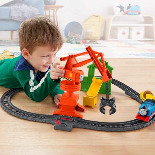 Mattel Λαμπάδα Thomas And Friends Crane And Cargo Μεταφορές Με Την Cassia Το Γερανό GHK83 