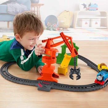 Mattel Λαμπάδα Thomas And Friends Crane And Cargo Μεταφορές Με Την Cassia Το Γερανό GHK83 