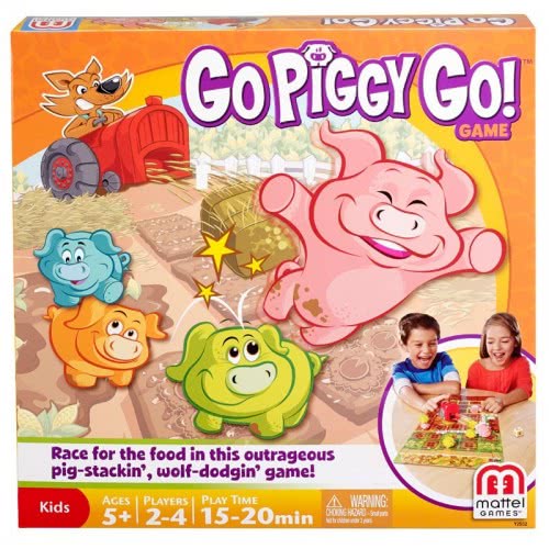 Mattel Επιτραπέζιο Παιδικό Go Piggy Go - Τα Γουρουνάκια Y2552 746775202279