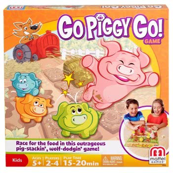 Mattel Επιτραπέζιο Παιδικό Go Piggy Go - Τα Γουρουνάκια Y2552 746775202279