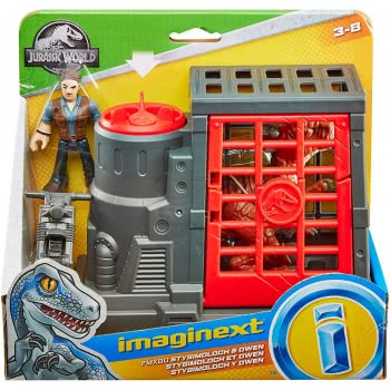 Mattel Λαμπάδα Imaginext Jurassic World Δεινόσαυρος Και Φιγούρα FMX88 / FMX90 
