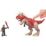 Mattel Λαμπάδα Imaginext Carnotaurus And Dr. Malcolm - Jurassic World Δεινόσαυρος Και Φιγούρα FMX88 / GBN16 