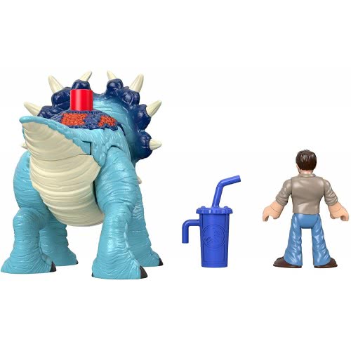 Mattel Λαμπάδα Imaginext Jurassic World Pachyhinosaurus And Lowery Δεινόσαυρος Και Φιγούρα FMX88 / GMR17 