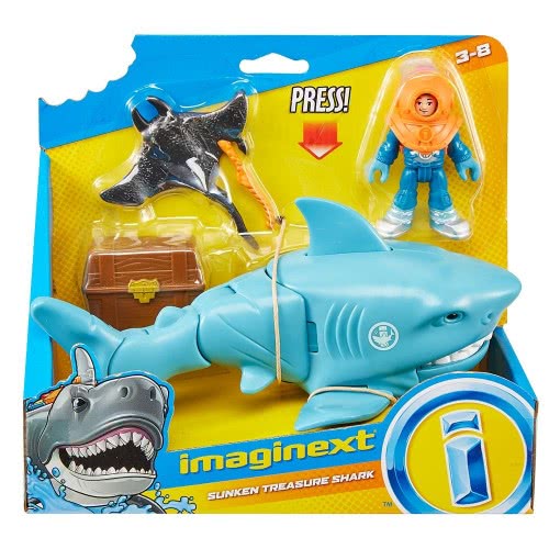 Mattel Imaginext Sunken Treasure Shark GKG78 / GKG79 887961826630