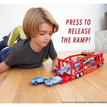 Mattel Λαμπάδα Cars Launching Mack Transporter - Νέα Νταλίκα Μακ FPX96 