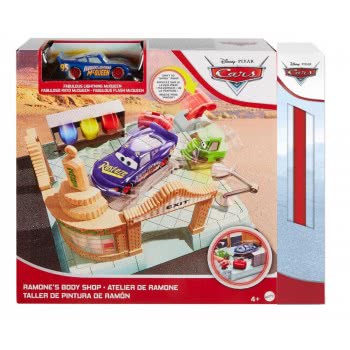 Mattel Λαμπάδα Cars Σετ Παιχνιδιού Ramones Body Shop GTK82 / GTK84 