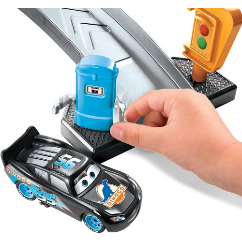 Mattel Λαμπάδα Disney Pixar Cars Color Changers Dinoco Car Wash Car Vehicle Playset, 23 Τεμάχια GTK91 