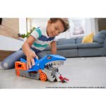 Mattel Λαμπάδα Hot Wheels Shark Chomp Transporter Νταλίκα Καρχαρίας Με Ένα Αυτοκίνητο Κλίμακας 1:64 GVG36 