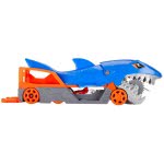 Mattel Λαμπάδα Hot Wheels Shark Chomp Transporter Νταλίκα Καρχαρίας Με Ένα Αυτοκίνητο Κλίμακας 1:64 GVG36 