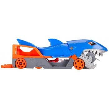 Mattel Easter Candle Hot Wheels Shark Chomp Transporter Playset With One 1:64 Scale Car For Kids 4 To 8 Years Old GVG36 