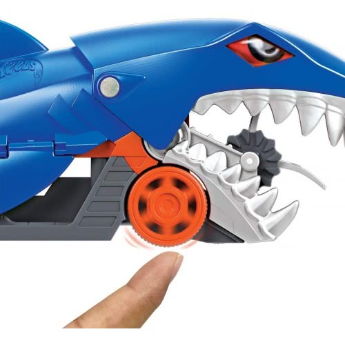 Mattel Easter Candle Hot Wheels Shark Chomp Transporter Playset With One 1:64 Scale Car For Kids 4 To 8 Years Old GVG36 