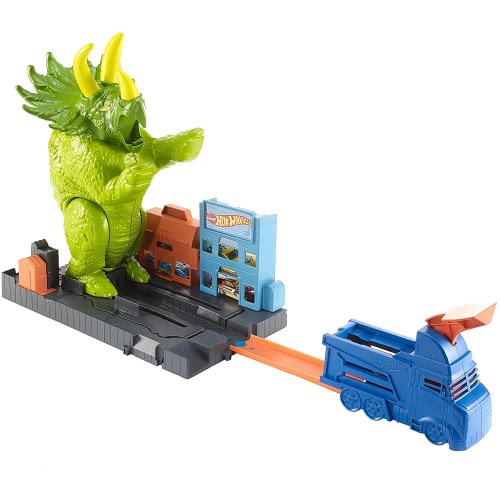 Mattel Easter Candle Hot Wheels Smashin Triceratops Play Set GBF97 