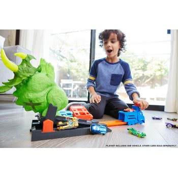 Mattel Easter Candle Hot Wheels Smashin Triceratops Play Set GBF97 