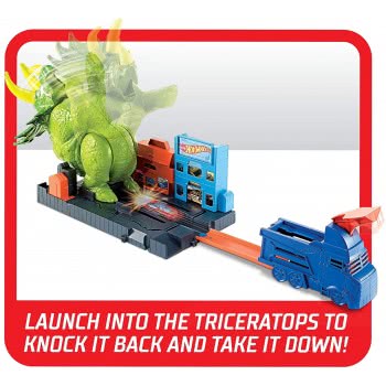 Mattel Easter Candle Hot Wheels Smashin Triceratops Play Set GBF97 