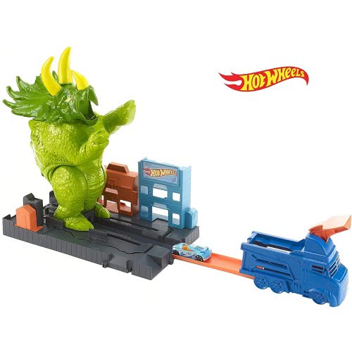 Mattel Easter Candle Hot Wheels Smashin Triceratops Play Set GBF97 