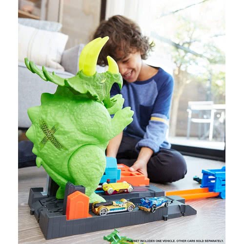 Mattel Easter Candle Hot Wheels Smashin Triceratops Play Set GBF97 