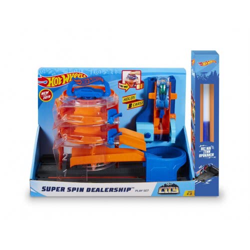 Mattel Λαμπάδα Hot Wheels City Περιστρεφόμενο Γκαράζ Σετ Παιχνιδιού FNB15 / GBF95 
