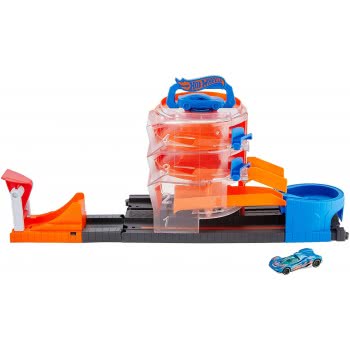 Mattel Λαμπάδα Hot Wheels City Περιστρεφόμενο Γκαράζ Σετ Παιχνιδιού FNB15 / GBF95 