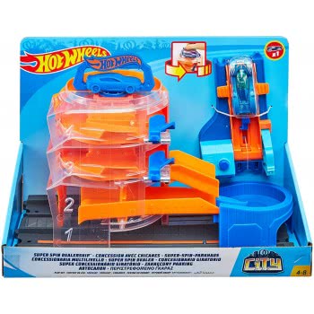Mattel Λαμπάδα Hot Wheels City Περιστρεφόμενο Γκαράζ Σετ Παιχνιδιού FNB15 / GBF95 