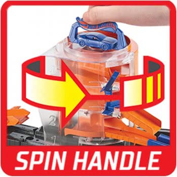 Mattel Λαμπάδα Hot Wheels City Περιστρεφόμενο Γκαράζ Σετ Παιχνιδιού FNB15 / GBF95 