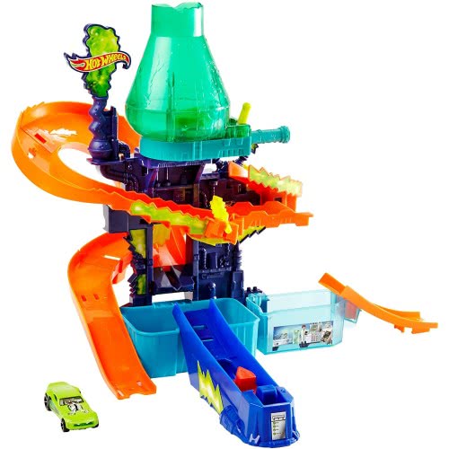 Mattel Λαμπάδα Hot Wheels Εργαστήριο Χρωμοκεραυνών CCP76 