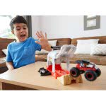 Mattel Λαμπάδα Hot Wheels Monster Trucks Bone Shaker Νεκροκεφαλή Σετ Παιχνιδιού Εκτοξευτές GKY01 / GKY02 