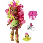 Mattel Λαμπάδα Cave Club Fernessa Κούκλα Με Δεινοσαυράκι Ptilly GNL82 / GNL85 